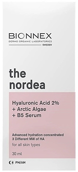 Face Serum - Bionnex The Nordea Hyaluronic Acid 2% + Arctic Algae + B5 Serum — photo N4