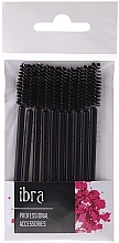 Fragrances, Perfumes, Cosmetics Eyelash Brush 10 pcs., black - Ibra