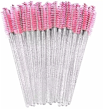 Eyebrow & Eyelash Brush, pink - Sleek Shine — photo N1