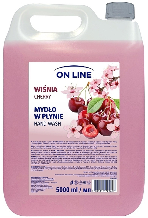 Liquid Hand Soap 'Cherry' - On Line Cherry Hand Wash (refill) — photo N2