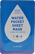 Moisturizing Face Sheet Mask - Laneige Water Pocket Sheet Mask Water Bank — photo N1
