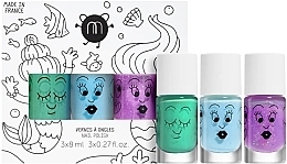 Fragrances, Perfumes, Cosmetics Set - Nailmatic Mermaid C Set (nail/polish/3x8ml)