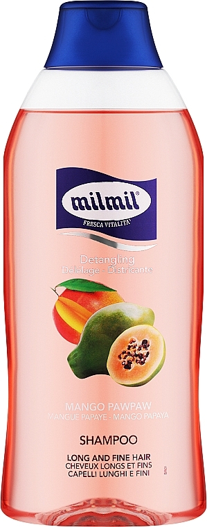 Smoothing Mango & Papaya Shampoo for Long & Thin Hair - Mil Mil — photo N1