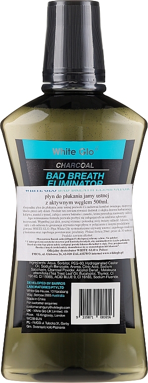 Mouthwash - White Glo Charcoal Bad Breath Eliminator Mouthwash — photo N6