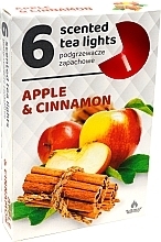 Tealights 'Apple & Cinnamon', 6 pcs - Admit Scented Tea Light Apple & Cinnamon — photo N1