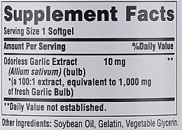 Garlic Oil Dietary Supplement, 1000 mg, Gel Capsules - Puritan's Pride Garlic Oil — photo N3