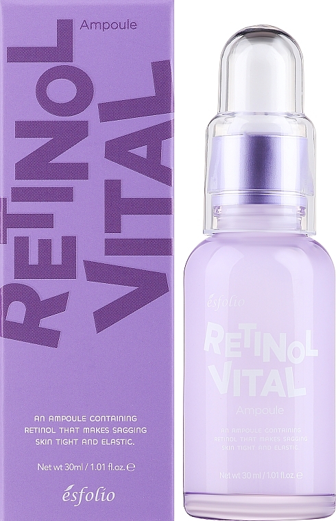 Anti-Wrinkle Retinol Face Serum - Esfolio Retinol Vital Ampoule Serum — photo N2