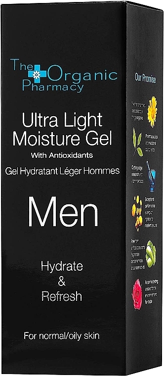 Ultra-Light Moisturizing Men Gel - The Organic Pharmacy Men Ultra Light Moisture Gel — photo N3