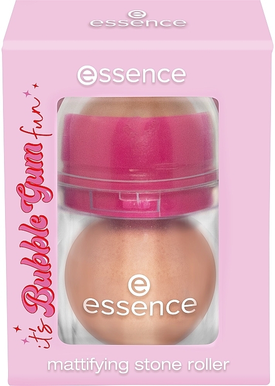 Mattifying Stone Roller - Essence Its Bubble Gum Fun Mattifying Stone Roller Double Bubble — photo N2