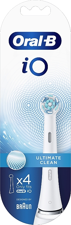 Electric Toothbrush Heads, white - Oral-B Braun iO Ultimate Clean — photo N3