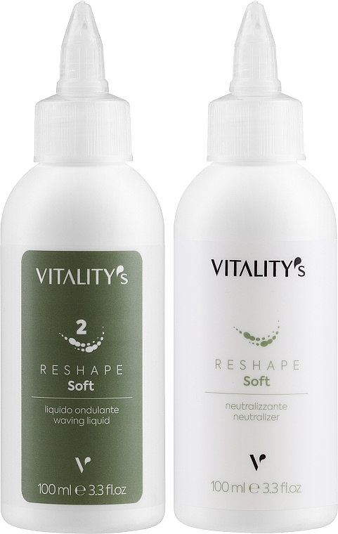 Set for Sensitive & Ultra-Sensitive Hair - Vitality's Reshape Soft 2 (h/lot/2x100ml) — photo N2