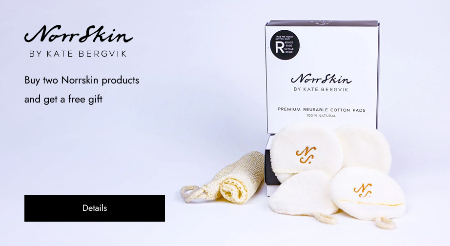 Buy any two Norrskin products and get reusable cotton pads for free