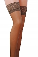 Fragrances, Perfumes, Cosmetics Stockings with Lace Band ST003, 17 Den, inka - Passion
