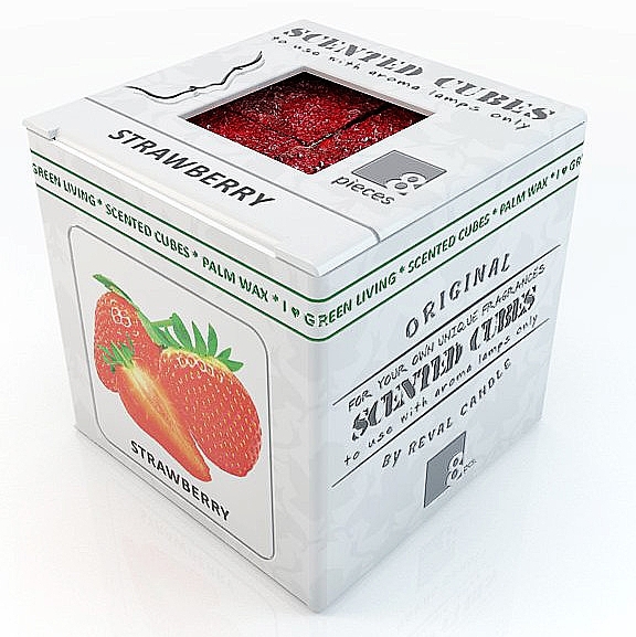 Scented Cubes "Strawberry" - Scented Cubes Strawberry Candle — photo N1