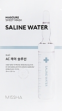 Fragrances, Perfumes, Cosmetics Face Mask - Missha Mascure Saline Water Sheet Mask