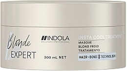 Fragrances, Perfumes, Cosmetics Cold Blonde Mask - Indola Blonde Expert Insta Cool Treatment