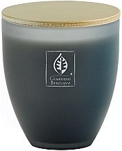 Fragrances, Perfumes, Cosmetics Giardino Benessere Cotton Flower - Scented Candle in Grey Glass