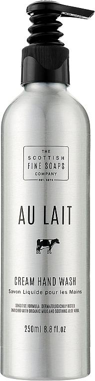 Liquid Soap - Scottish Fine Soaps Au Lait Cream Hand Wash (aluminium bottle) — photo N1