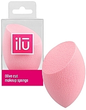 Fragrances, Perfumes, Cosmetics Olive Cut Makeup Sponge, pink - Ilu Sponge Olive Cut Pink