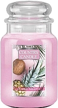 Fragrances, Perfumes, Cosmetics Scented Candle in Jar - Country Candle Coconut Pineapple