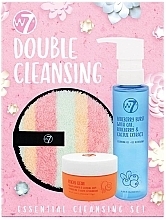 Fragrances, Perfumes, Cosmetics Set - W7 Double Cleansing Essentials (gel/120ml + balm/70g+acc)
