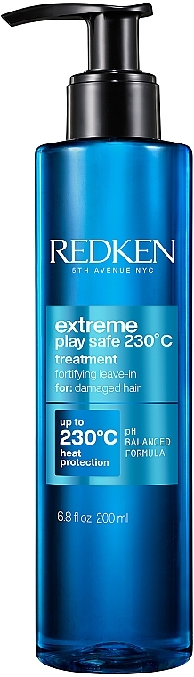 Heat Protection Hair Spray - Redken Extreme Play Safe 230 °C — photo N2