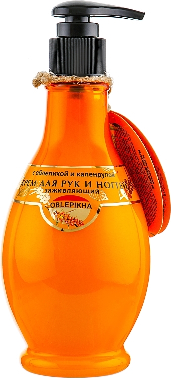 Healing Sea Buckthorn & Calendula Hand & Nail Cream - Oblepikha — photo N5