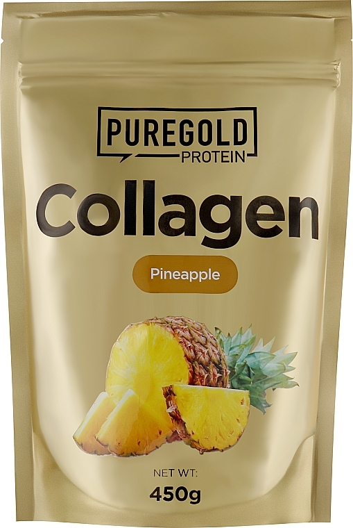 Collagen with Vitamin C & Zinc, pineapple - PureGold Collagen Marha — photo N1