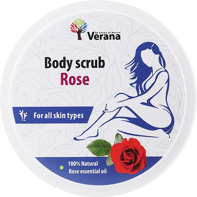 Rose Body Scrub - Verana Body Scrub Rose — photo N1