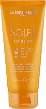 Fragrances, Perfumes, Cosmetics Waterproof Sun Emulsion - La Biosthetique Soleil Emulsion SPF 15