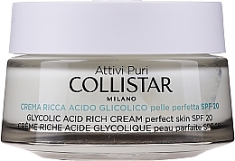 Fragrances, Perfumes, Cosmetics Glycolic Acid Rich Cream - Collistar Pure Actives Glycolic Acid Rich Cream SPF20