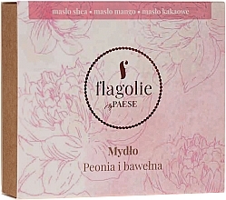 Fragrances, Perfumes, Cosmetics Hand & Body Natural Soap "Peony & Cotton" - Flagolie by Paese Peony & Cotton 