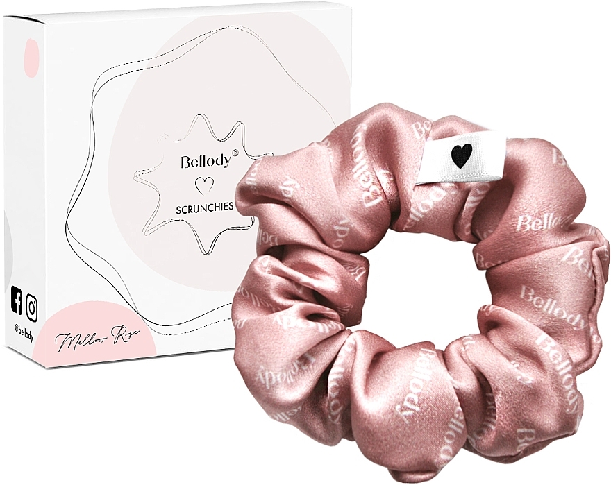 Elastic Hair Band, mellow rose, 1pc - Bellody Original Silk Scrunchie — photo N7