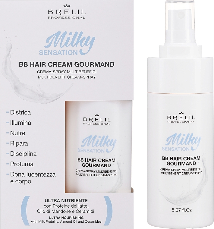 Hair Cream Spray - Brelil Milky Sensation BB Hair Cream Gourmand — photo N1