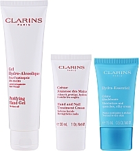 Set - Clarins Caring Essentials Kit (h/gel/100ml + h/cr/30ml + f/cr/15ml) — photo N3