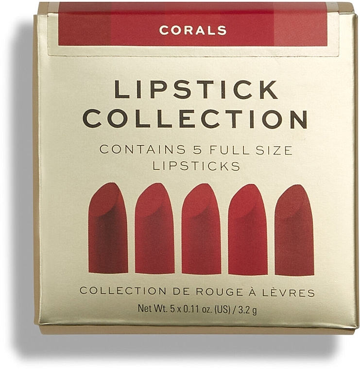 Lipstick Set, 5 pcs. - Revolution Pro Lipstick Collection Corals — photo N3