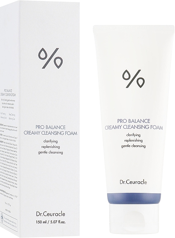 Cream Face Cleansing Foam with Probiotics - Dr.Ceuracle Pro Balance Creamy Cleansing Foam — photo N1