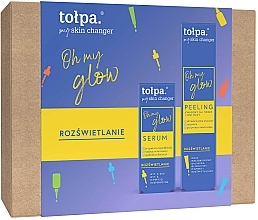 Fragrances, Perfumes, Cosmetics Set - Tolpa My Skin Changer Oh My Glow (serum/30ml + peeling/40ml)