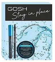 Fragrances, Perfumes, Cosmetics Set - Gosh Stay In Place (mascara/8ml + powder/7g + liner/0.35g)