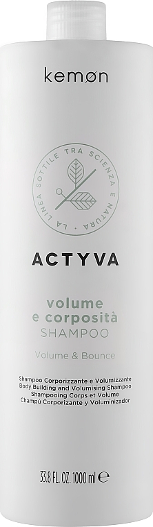 Volume Hair Shampoo - Kemon Actyva Volume e Corposita Shampoo — photo N2