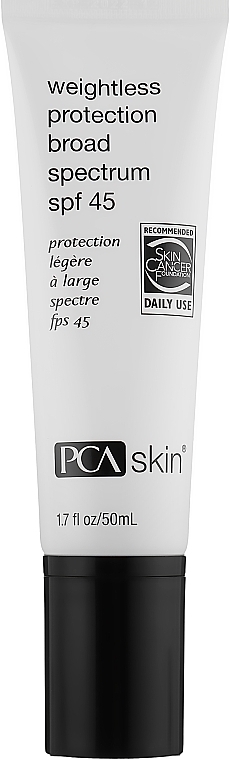 Facial Sunscreen SPF45 - PCA Skin Weightless Protection Broad Spectrum SPF 45 — photo N5