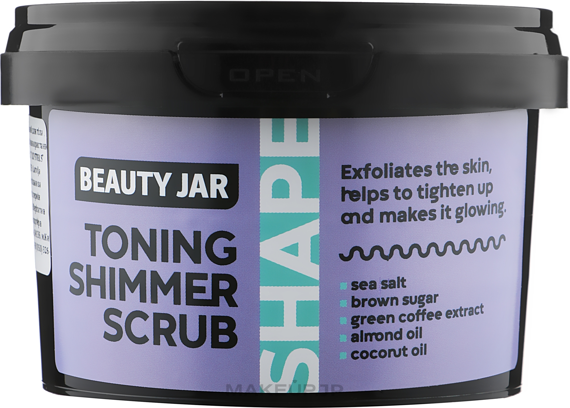 Toning Body Scrub - Beauty Jar Toning Shimmer Scrub — photo 360 g