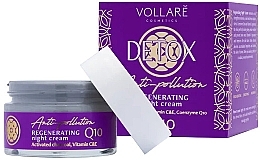 Regenerating Night Face Cream - Vollare Cosmetics Detox Anti-Pollution Regenerating Night Cream — photo N1