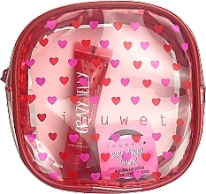 Fragrances, Perfumes, Cosmetics Set - Inuwet Red Crazy Lips Set Lip Gloss And Lip Scrub Strawberry (lip scr/12g + lip gloss/15ml)