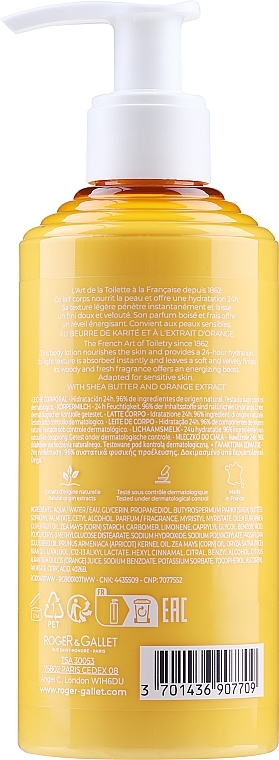 Roger & Gallet Bois d'Orange Wellbeing Body Lotion - Body Lotion with Natural Bitter Orange Essence — photo N2