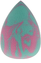 Makeup Sponge, 4332, green with pink - Donegal — photo N1