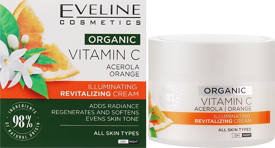 Repairing Vitamin C Cream - Eveline Cosmetics Organic Vitamin C Cream — photo N2