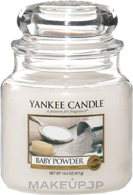 Candle in Glass Jar - Yankee Candle Baby Powder — photo 411 g