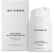 Fragrances, Perfumes, Cosmetics Moisturizing Face Cream with Hyaluronic Acid & Collagen - SKINBAR Hyaluronic Acid & Collagen Face Cream