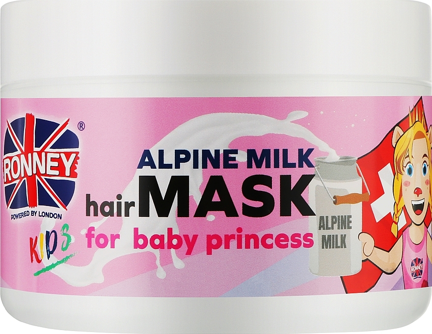 Kids Hair Mask ‘Alpine Milk’ - Ronney Professional Kids On Tour To Switzerland Hair Mask — photo N1